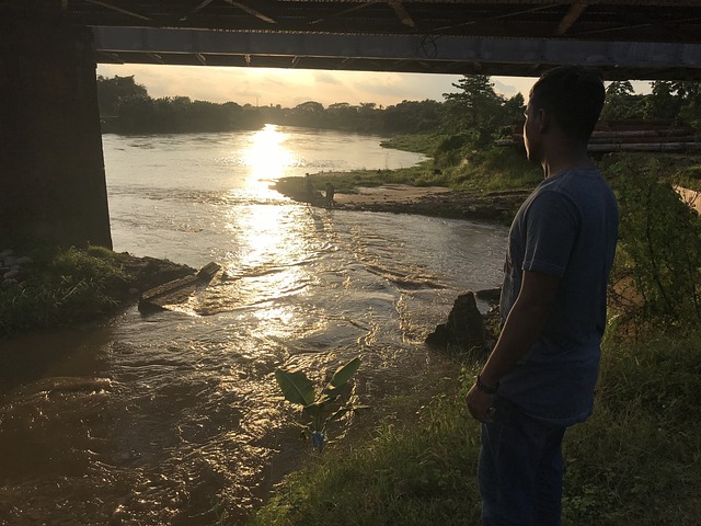 Free Sunset River photo and picture