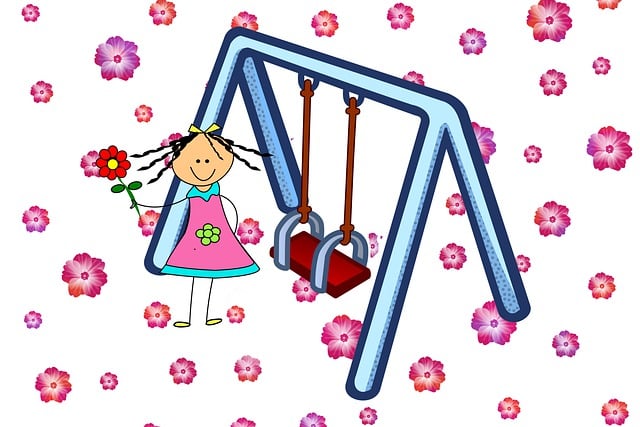Download free HD stock image of Playground Nature Free playground nature child illustration