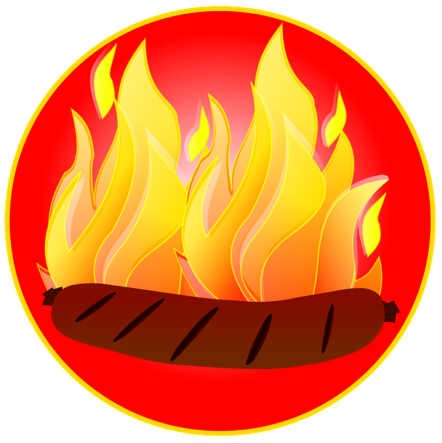 Free bratwurst sausage bbq illustration