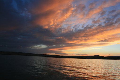 Free Sunset Lake photo and picture