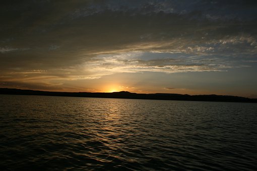 Free Sunset Lake photo and picture
