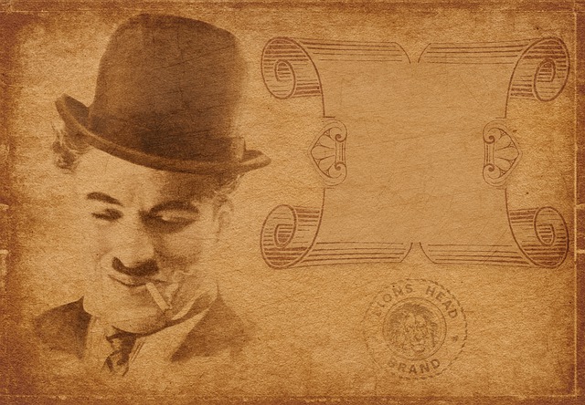 Free charlie chaplin comedian frame illustration