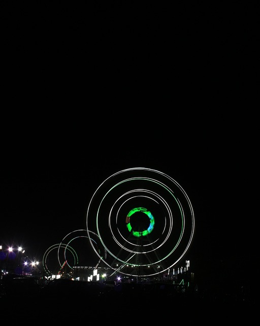 Free Light Trails Night photo and picture
