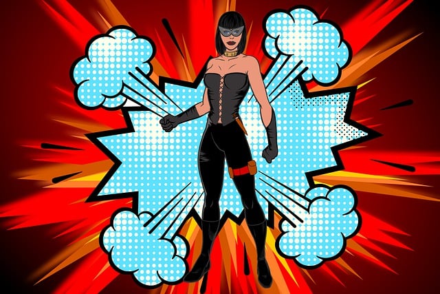 Superhéroe, Mujer, Cómic, Niña, Fuerte