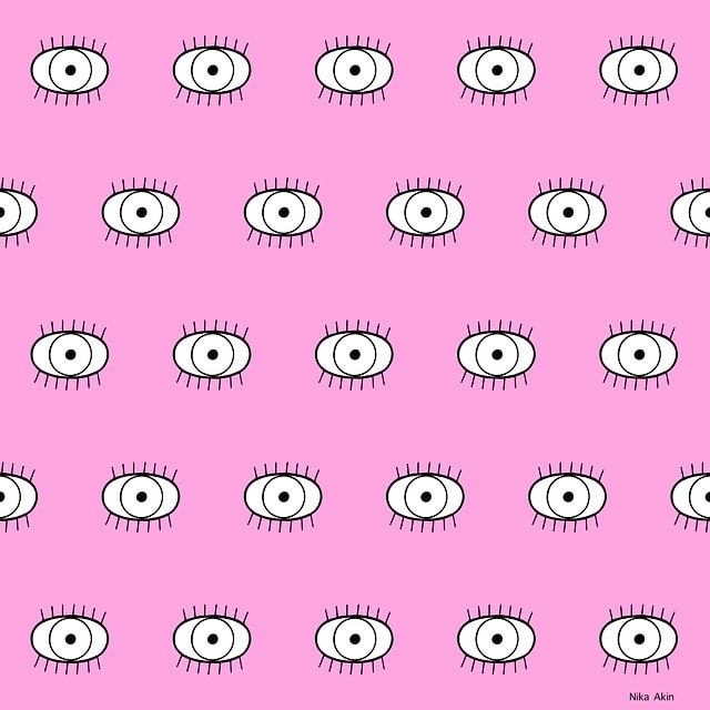 Free eyes pattern drawing illustration