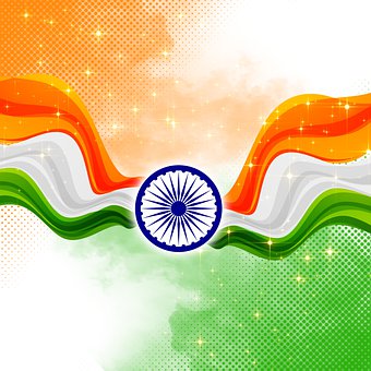 Flag, Nation, Tricolor, Indien, Frihed