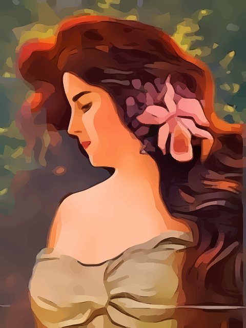 Free woman gypsy bohemian vector
