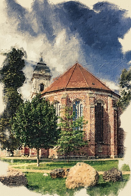 Free st mary's cathedral church fürstenwalde illustration
