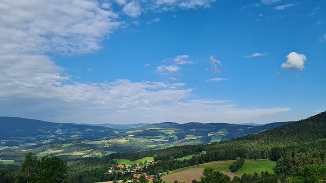 Panorama, Paraíso, Nuvens, Floresta