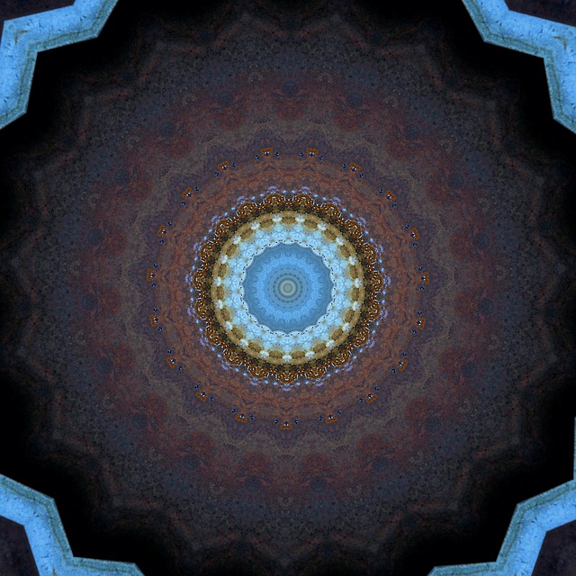 Free rosette mosaic model illustration