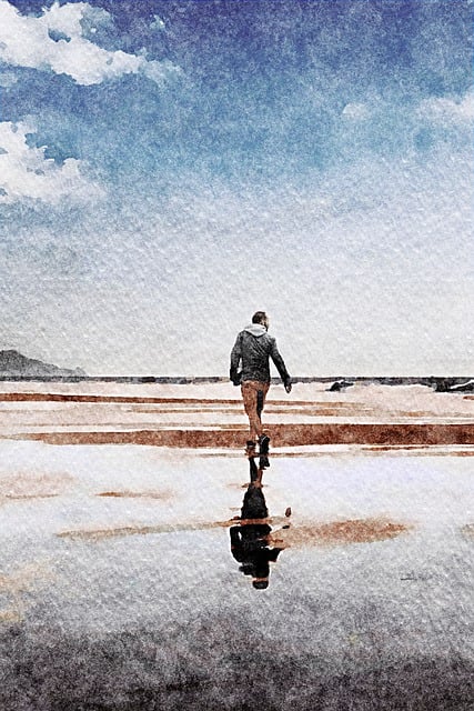 Free watercolor digital men illustration