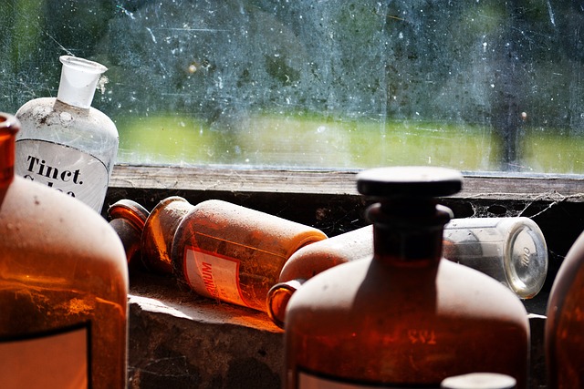 Apotheke, Apotheker, Medizin, Glas, Alt
