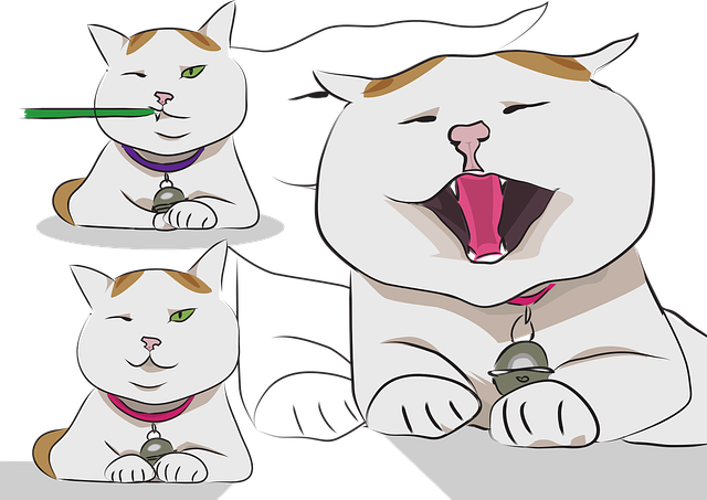 Free happy kitten pet vector