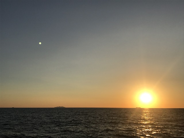 Free Sunset Sea photo and picture