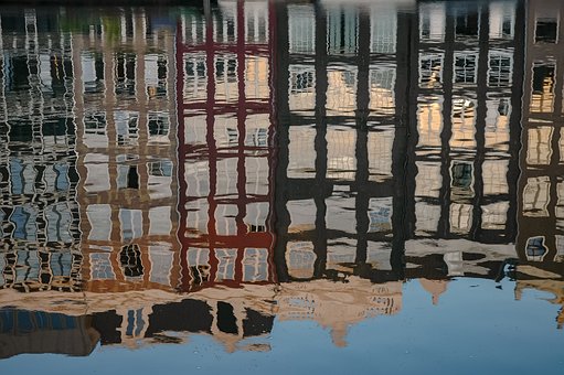 Gebäude, Häuser, Natur, Wasser, Wellen