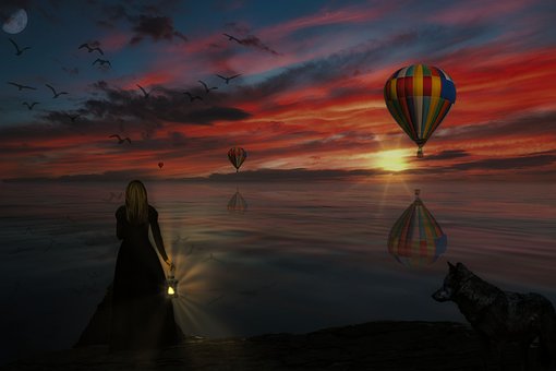 Free Woman Balloon photo and picture