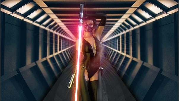 Vrouw, Jedi, Star Wars, Scifi, Sith