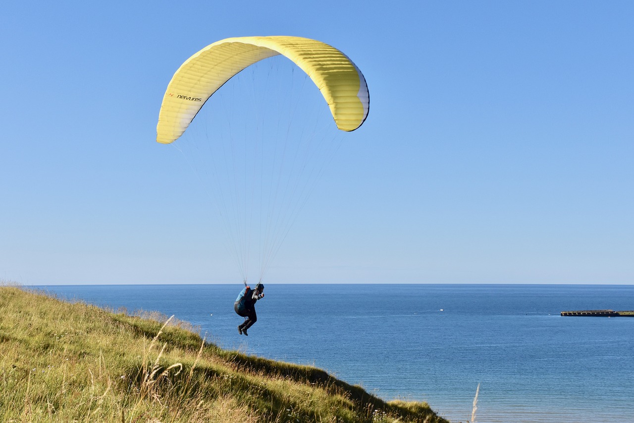 Paragliding - free online jigsaw puzzle photo