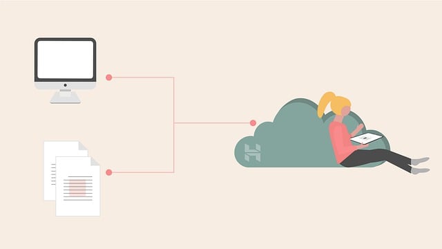 Free cloud technology service illustration