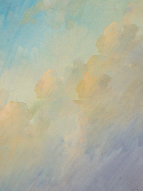Free clouds painting surreal illustration