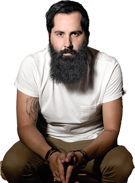 Free man beard model illustration