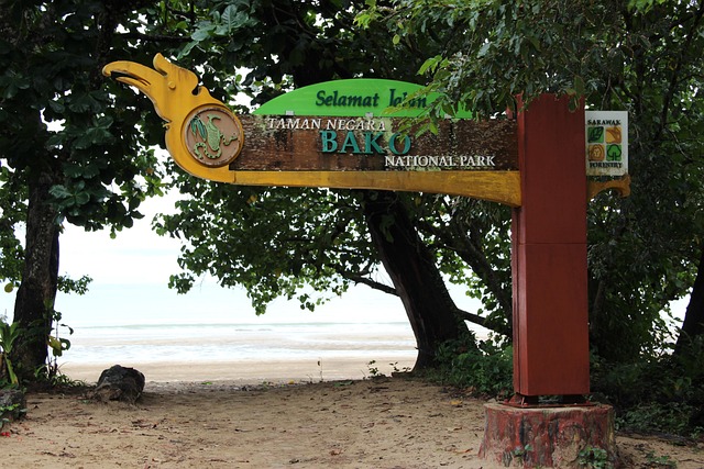 Free Bako National Park Sign photo and picture