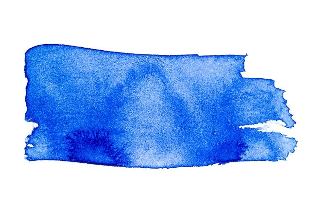 Free blue watercolor paint illustration