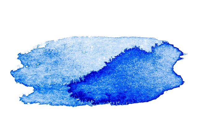 Free blue watercolor paint illustration
