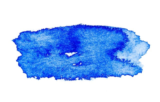 Free blue watercolor paint illustration