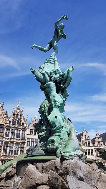Antwerpen, Brabo, Statue, Belgien