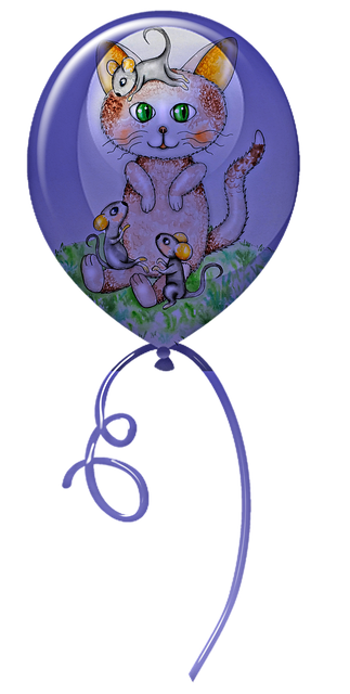 Free a balloon holiday celebration illustration