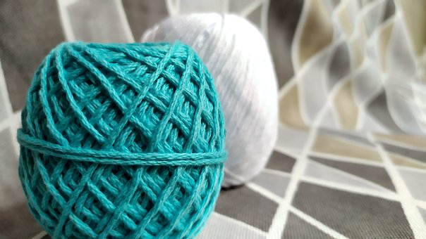 Gewebe, Weben, Häkeln, Stricken