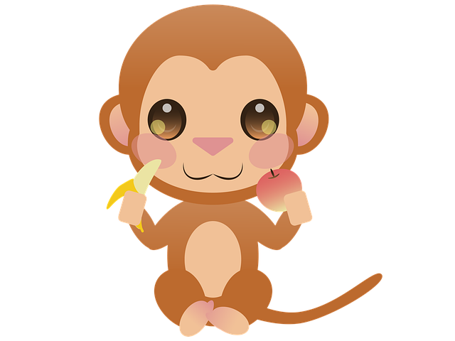 Free animal cute monkey illustration