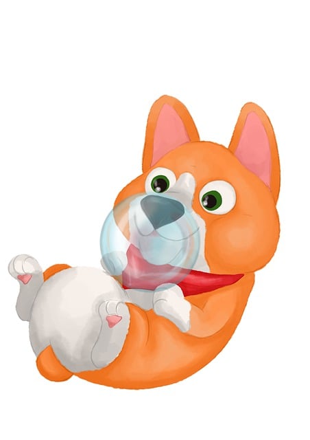 Free dog ginger animal illustration