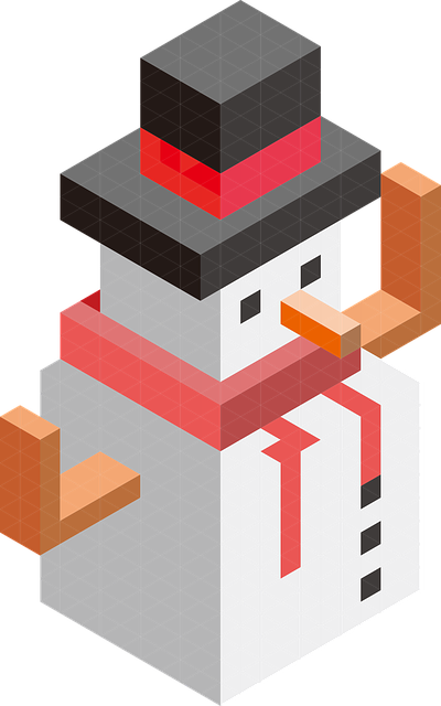 Free snowman hat scarf vector