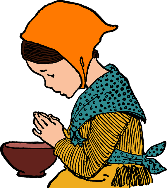 Free Girl Prayer illustration and picture