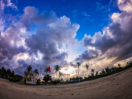 Ozean, Sonnenuntergang, Strand, Wasser