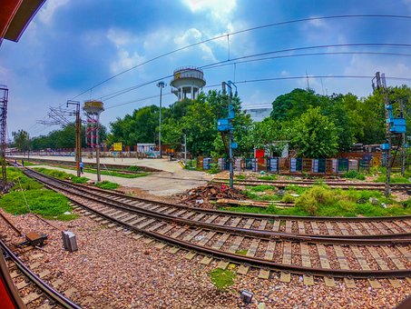 Landschaft, Reisen, Transport, Eisenbahn
