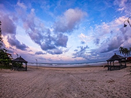 Ozean, Sonnenuntergang, Strand, Wasser