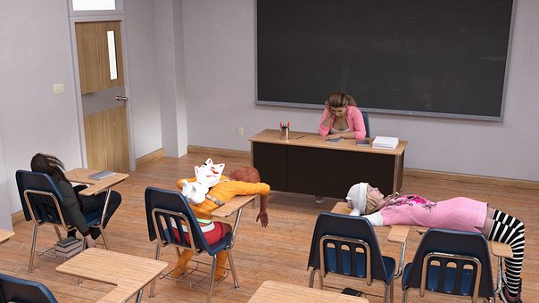 School, Middelbare School, Docent