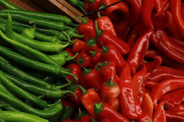 Peberfrugter, Grøntsager, Paprika, Salat