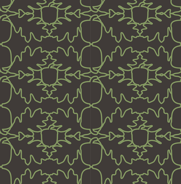 Free Acorns Pattern vector and picture