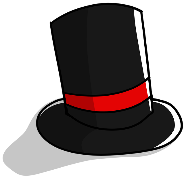 Free magic hat wizard illustration