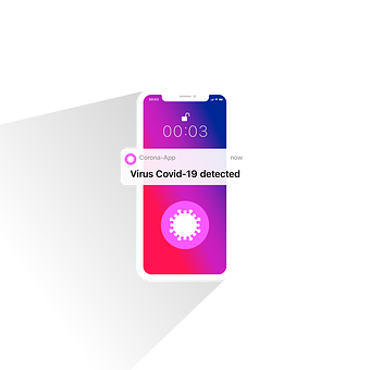 Free Corona App Notification illustration and picture