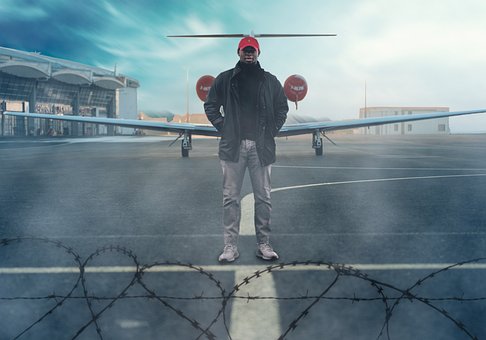 Flugzeug, Runway, Flughafen, Fliegend