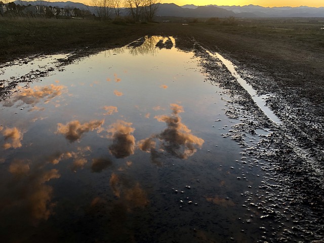 Free Sunset Reflection photo and picture