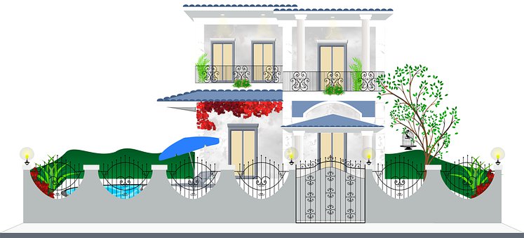 Free Villa House illustration and picture