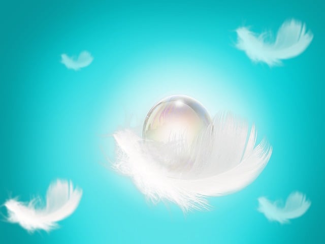 Free pearl feathers lightweight illustration