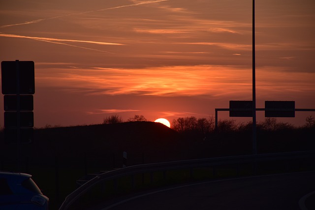 Free Sunset Road photo and picture