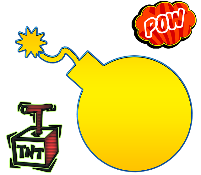 Free bomb explosion dynamite illustration